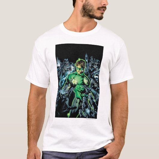 Grüne Lantern Umgeben - Farbe T-Shirt (Vorderseite)