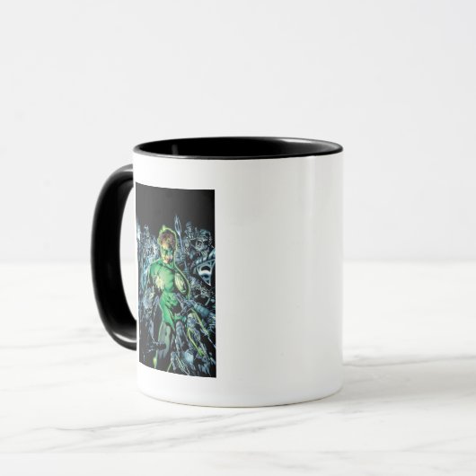 Grüne Lantern Umgeben - Farbe Tasse (Vorderseite Links)