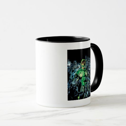 Grüne Lantern Umgeben - Farbe Tasse (VorderseiteRechts)