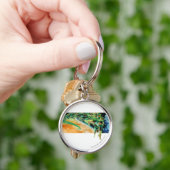 Grüne Lanterns fliegen im Weltraum Schlüsselanhänger (Hand)