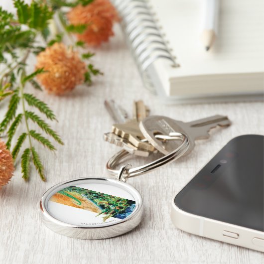 Grüne Lanterns fliegen im Weltraum Schlüsselanhänger (Seite)