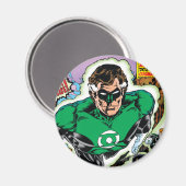 Grüne Lanterns fliegen Magnet (Vorderseite/Rückseite)