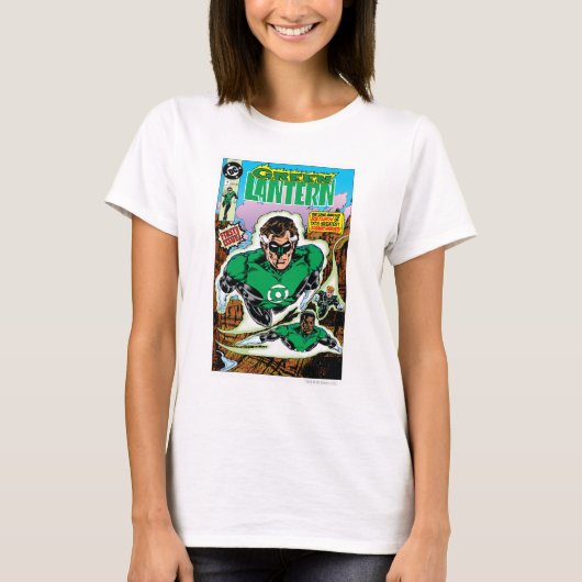 Grüne Lanterns fliegen T-Shirt (Vorderseite)