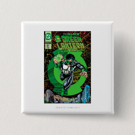 Grüne Laterne - alle sie fängt hier an Button (Vorderseite)