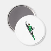 Grüne Laterne - Aufblasen Magnet (Vorderseite/Rückseite)