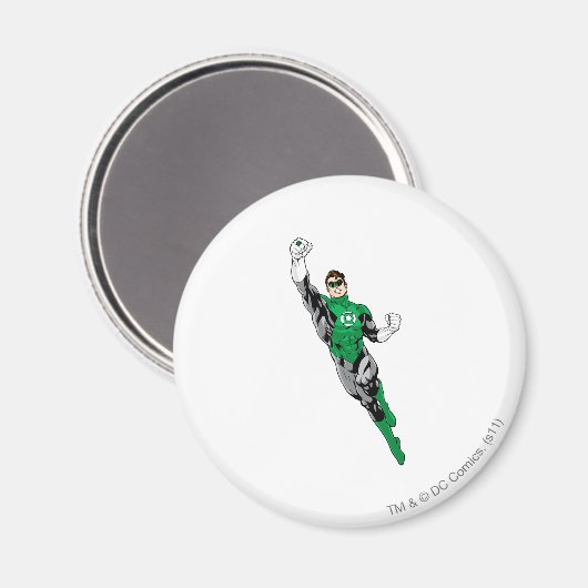 Grüne Laterne - Aufblasen Magnet (Vorderseite/Rückseite)