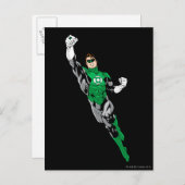 Grüne Laterne - Aufblasen Postkarte (Vorne/Hinten)