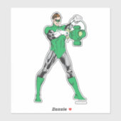 Grüne Laterne Aufkleber (Blatt)