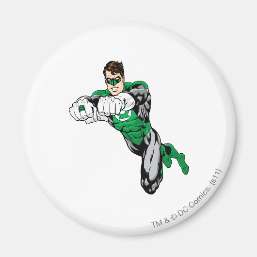 Grüne Laterne - Beide Arme nach vorne Magnet (Vorne)