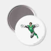 Grüne Laterne - Blick nach vorne Magnet (Vorderseite/Rückseite)