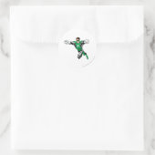 Grüne Laterne - Blick nach vorne Runder Aufkleber (Tasche)