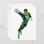 Grüne Laterne - Comic, Arm heraus Postkarte (Vorne/Hinten)