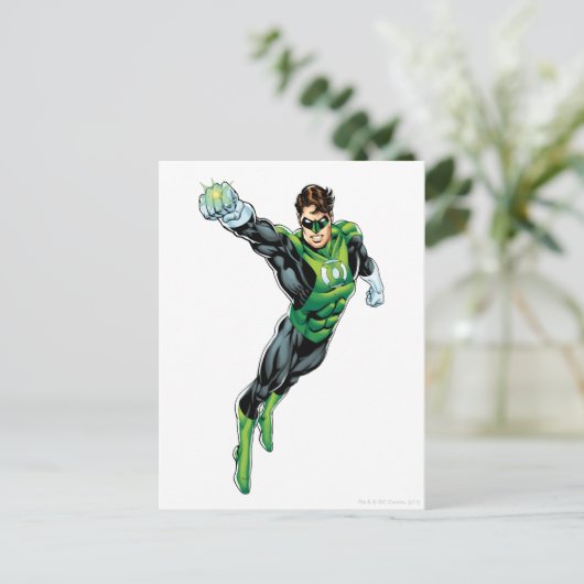 Grüne Laterne - Comic, Arm heraus Postkarte (Stehend Vorderseite)