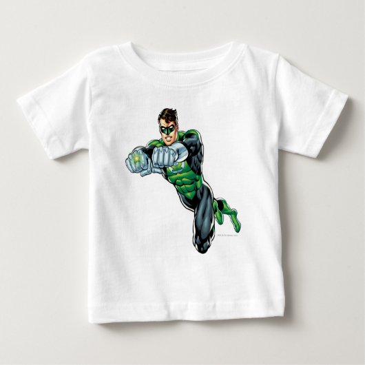 Grüne Laterne - Comic, beide Arme nach vorne Baby T-shirt (Vorderseite)