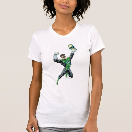 Grüne Laterne - Comic mit Laterne T-Shirt (Vorderseite)