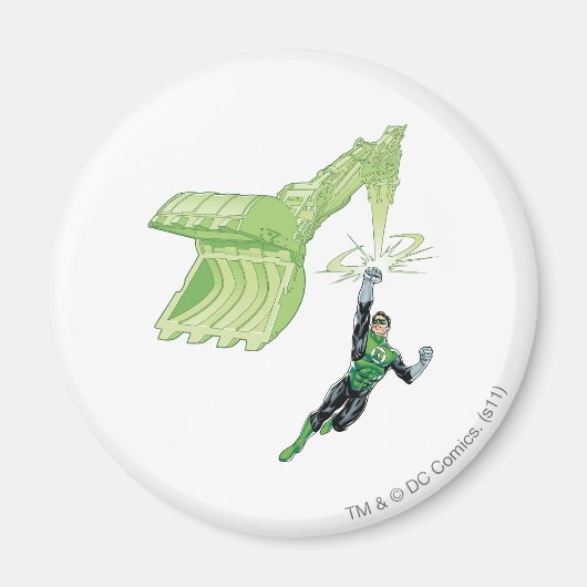 Grüne Laterne - Comic mit Maschine Magnet (Vorne)