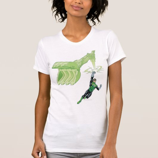 Grüne Laterne - Comic mit Maschine T-Shirt (Vorderseite)