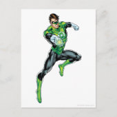 Grüne Laterne - Comic, springen Postkarte (Vorderseite)