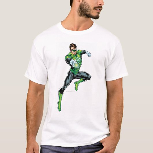 Grüne Laterne - Comic, springen T-Shirt (Vorderseite)