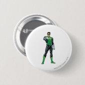 Grüne Laterne - Comic, stehend Button (Vorne & Hinten)
