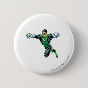 Grüne Laterne - Comic, vorwärts schauend Button