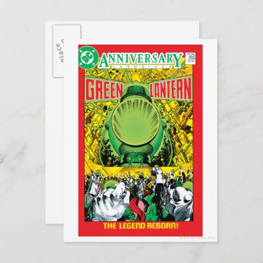 Grüne Laterne - Der legendäre Reborn Postkarte (Vorne/Hinten)