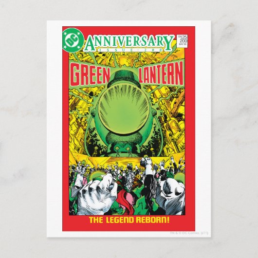 Grüne Laterne - Der legendäre Reborn Postkarte (Vorderseite)