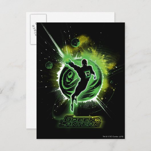 Grüne Laterne - Elementaroperation Postkarte (Vorne/Hinten)