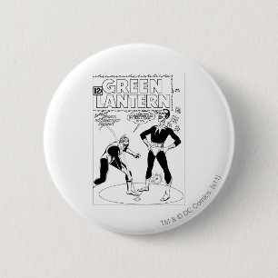 Grüne Laterne entfernt den Ring, Schwarzweiss Button