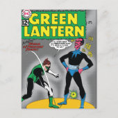 Grüne Laterne entfernt Ring Postkarte (Vorderseite)