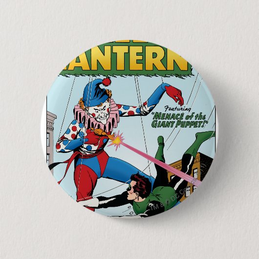 Grüne Laterne gegen Clown Button (Vorderseite)