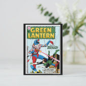 Grüne Laterne gegen Clown Postkarte (Stehend Vorderseite)