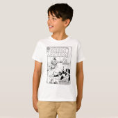 Grüne Laterne gegen Clown, Schwarz und Weiß T-Shirt (Vorne ganz)