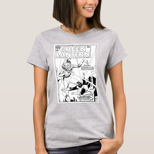 Grüne Laterne gegen Clown, Schwarz und Weiß T-Shirt (Vorderseite)