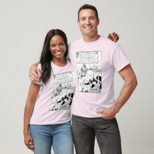 Grüne Laterne gegen den Clown, Schwarzweiss T-Shirt