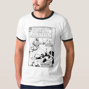 Grüne Laterne gegen den Clown, Schwarzweiss T-Shirt