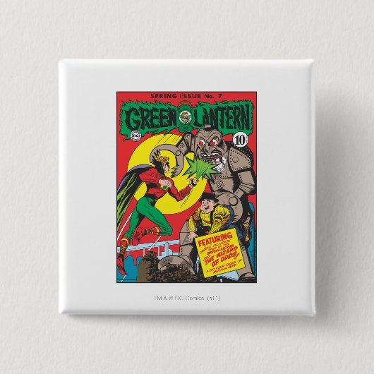 Grüne Laterne gegen den Zauberer von Chancen Button (Vorderseite)