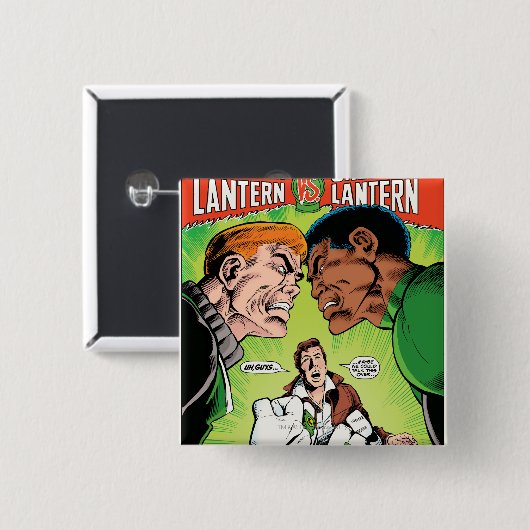 Grüne Laterne gegen grüne Laterne Button (Vorne & Hinten)