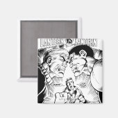 Grüne Laterne gegen Grüne Laterne, Schwarz und Wei Magnet (Vorderseite/Rückseite)