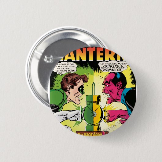 Grüne Laterne gegen Sinestro Button (Vorne & Hinten)