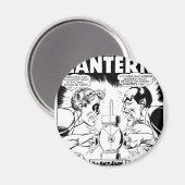 Grüne Laterne gegen Sinestro, Schwarz und Weiß Magnet (Vorderseite/Rückseite)
