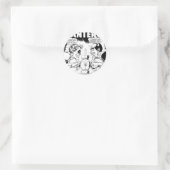 Grüne Laterne gegen Sinestro, Schwarz und Weiß Runder Aufkleber (Tasche)