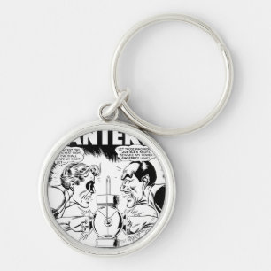 Grüne Laterne gegen Sinestro, Schwarz und Weiß Schlüsselanhänger