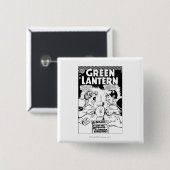 Grüne Laterne gegen Sinestro, Schwarzweiss Button (Vorne & Hinten)