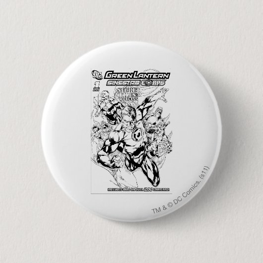 Grüne Laterne - geheime Dateien und Button (Vorderseite)