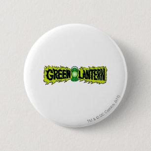 Grüne Laterne - glühende Laterne 2 Button