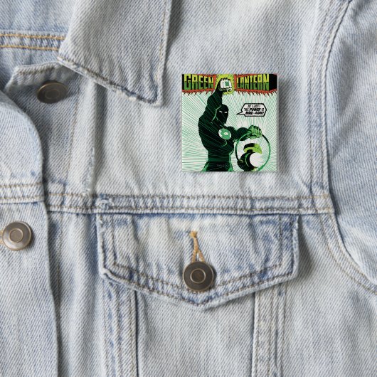 Grüne Laterne - glühende Laterne Button (Beispiel)