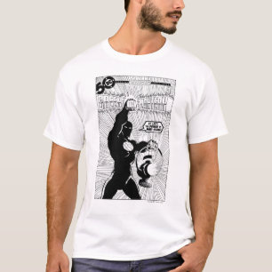 Grüne Laterne - glühende Laterne, Schwarzweiss T-Shirt