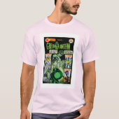 Grüne Laterne - Grünes schattiges Comic T-Shirt (Vorderseite)
