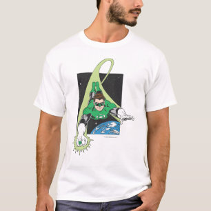 Grüne Laterne im Raum T-Shirt